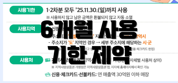 6개월 사용 기한 제약
