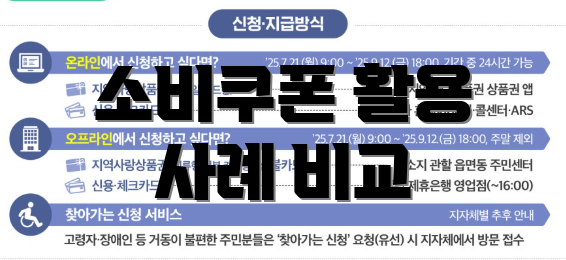 소비쿠폰 활용 사례 비교