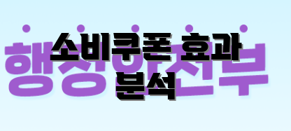 소비쿠폰 효과 분석
