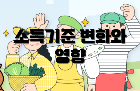 소득기준 변화와 영향