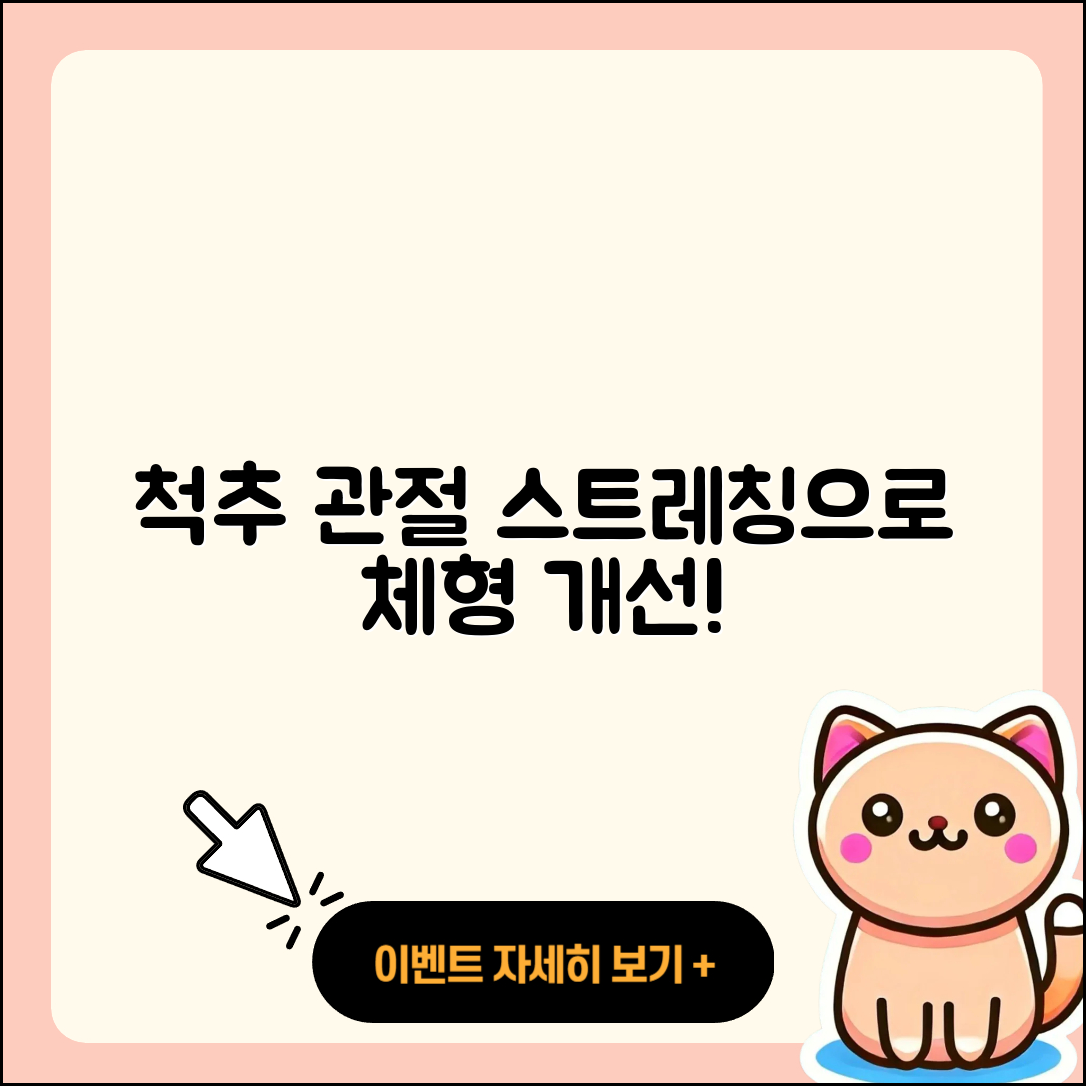 척추 관절 스트레칭으로 체형 개선하는 5가지 방법